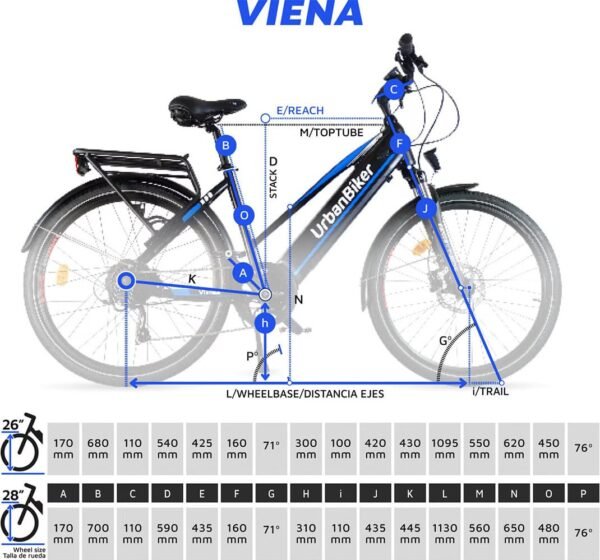 Urbanbiker VIENA 26" VTC électrique – Image 6