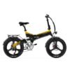 Vélo électrique pliant Lankeleisi G650 - Jaune