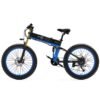 Vélo pliant électrique Bezior X Plus - Bleu