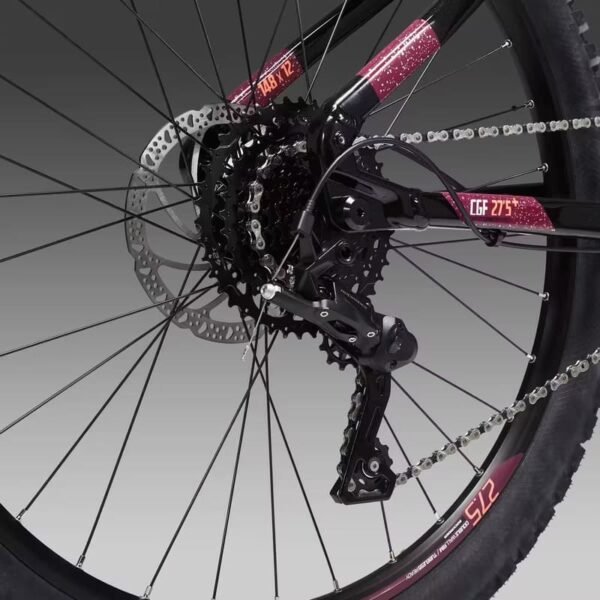 VTT électrique semi-rigide Rockrider E-ST520 27.5" – Image 4