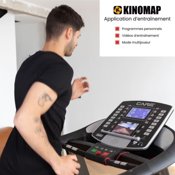 Tapis de course connecté - 22km/h - CARE - FAST RUNNER - KINOMAP – Image 3