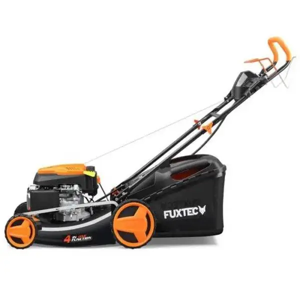 Tondeuse thermique autotractée à démarrage électrique 51cm 196cm3 - FUXTEC FX-RM5196eS - Éjection bac 60L latérale ou mulching – Image 4