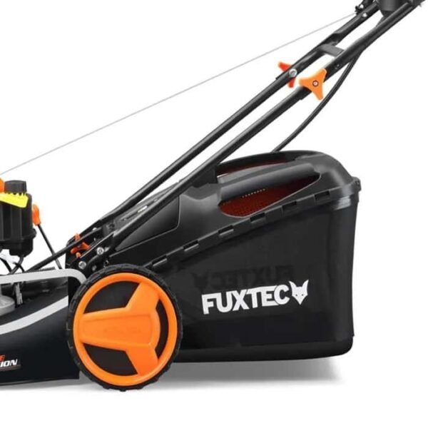 Tondeuse thermique autotractée à démarrage électrique 51cm 196cm3 - FUXTEC FX-RM5196eS - Éjection bac 60L latérale ou mulching – Image 5