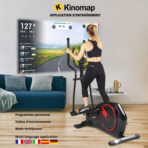 Vélo elliptique Care Fitness connecté - CE-695 – Image 6