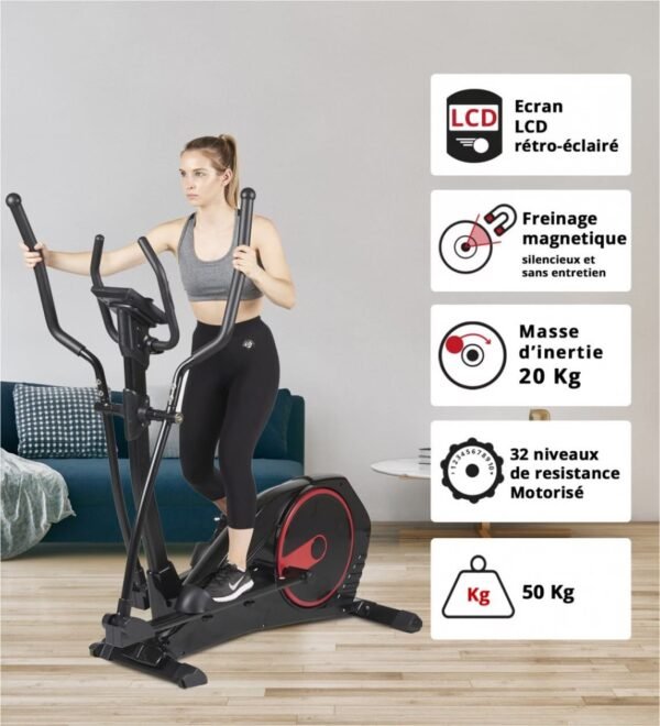 Vélo elliptique Care Fitness connecté - CE-695 – Image 5