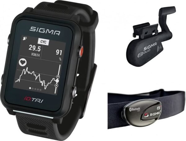 Montre GPS Sigma iD.TRI Set Noir – Image 2