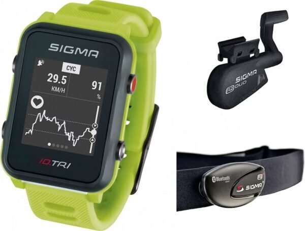 Montre GPS Sigma iD.TRI Set Noir