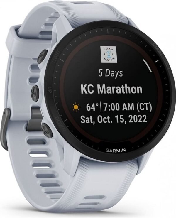 Montre de Sport Garmin Forerunner 955 Solar Blanc – Image 6