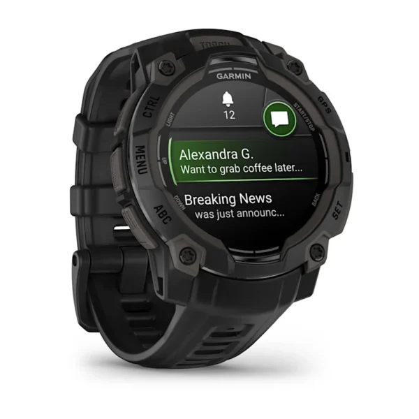 Montre GPS Garmin Instinct 3 AMOLED - 45 mm Noir avec Bracelet en Silicone Noir – Image 20