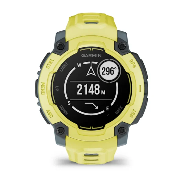 Montre GPS Garmin Instinct E - 45 mm Vert Electric Lime avec Bracelet en Silicone Vert Electric Lime – Image 16