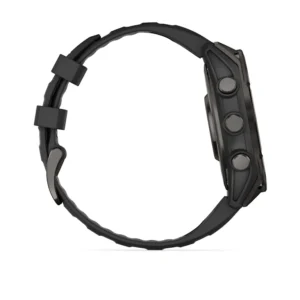 Montre GPS Garmin Fénix 8 AMOLED - 47 mm Sapphire Titane avec Bracelet en Silicone Orange Graphite