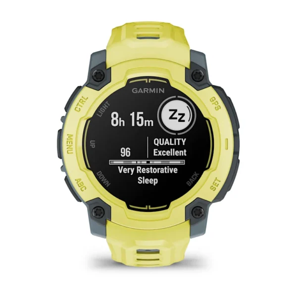 Montre GPS Garmin Instinct E - 45 mm Vert Electric Lime avec Bracelet en Silicone Vert Electric Lime – Image 14